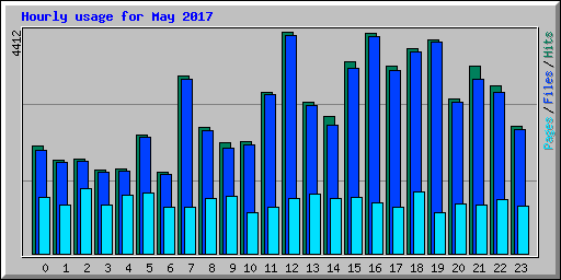 Hourly usage for May 2017
